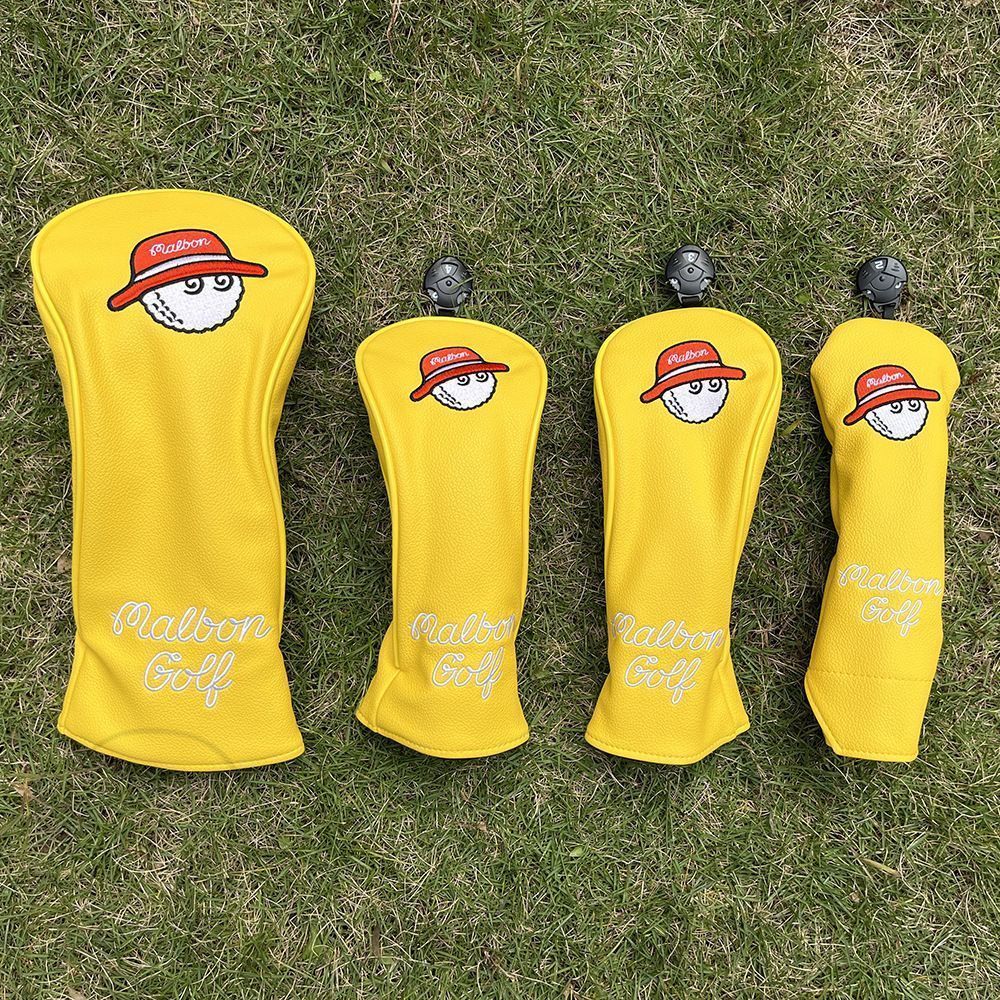 大人気 malbon golf マルボンゴルフ ヘッドカバー 4点セット ゴルフ