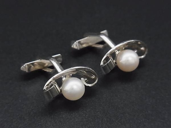 MIKIMOTO ミキモト 本真珠 アコヤ真珠 パール約 6mm SV925 タイピン