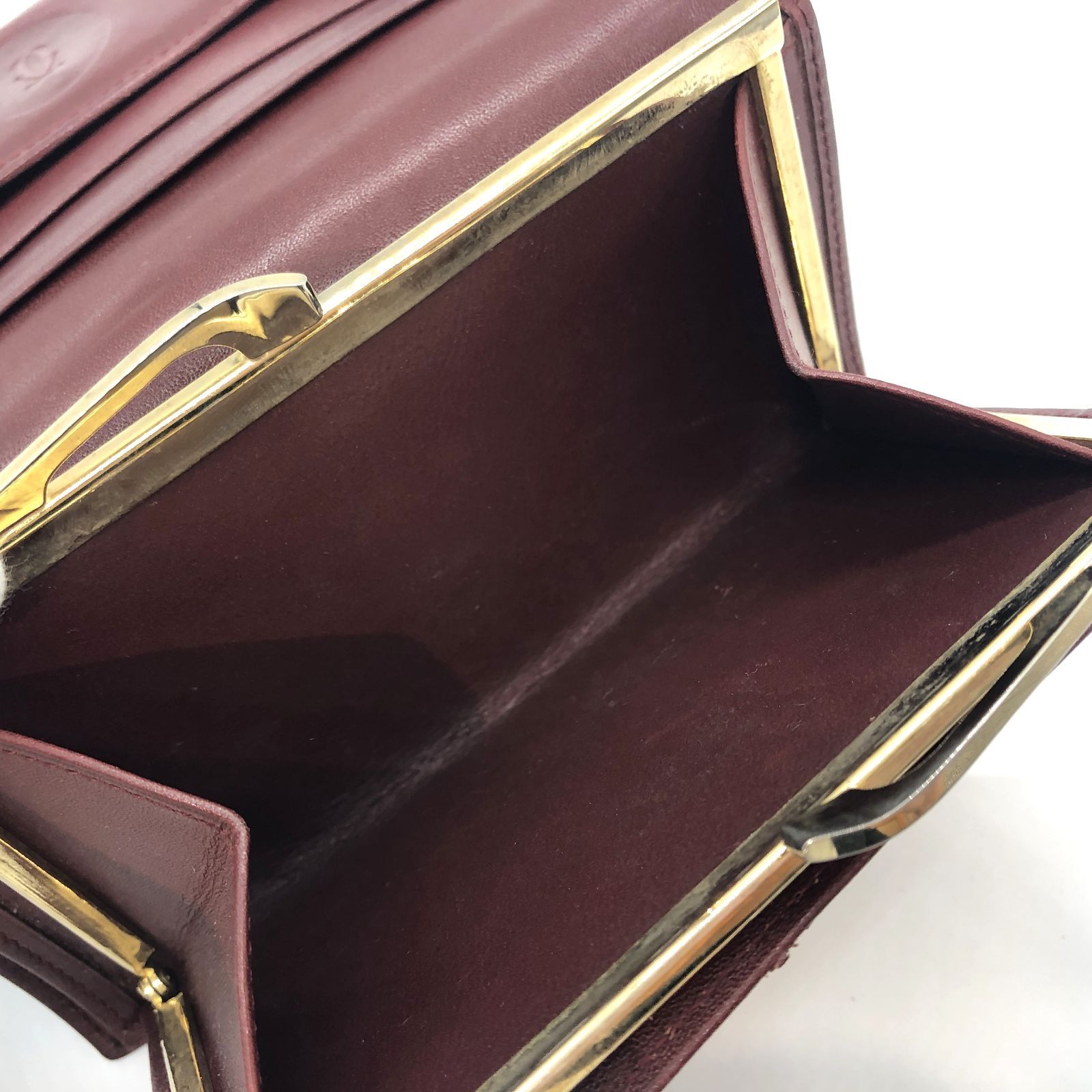 Cartier カルティエ 三つ折り 財布 がま口財布 マストライン