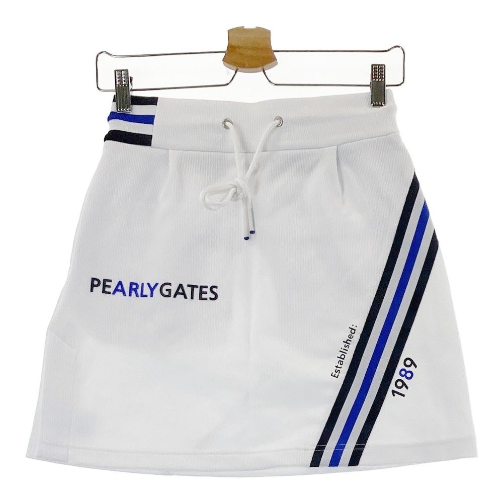 新品　PEARLY GATES レディーススカート サイズ0 ホワイト サイズ：0 PEARLY GATES パーリーゲイツ 2024年モデル スカート