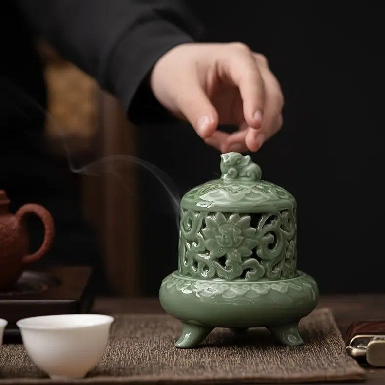 仏具香炉 密教法具 柄香炉 真鍮製 寺院用仏具 蓮華型柄香炉 2026年最新