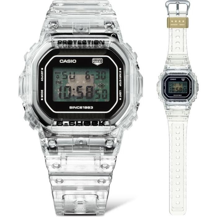 極美品CASIO G-SHOCK DW-DW-5040RX 40周年限定 クリア G-SHOCK Gショック 40周年限定モデル クリア リミックス