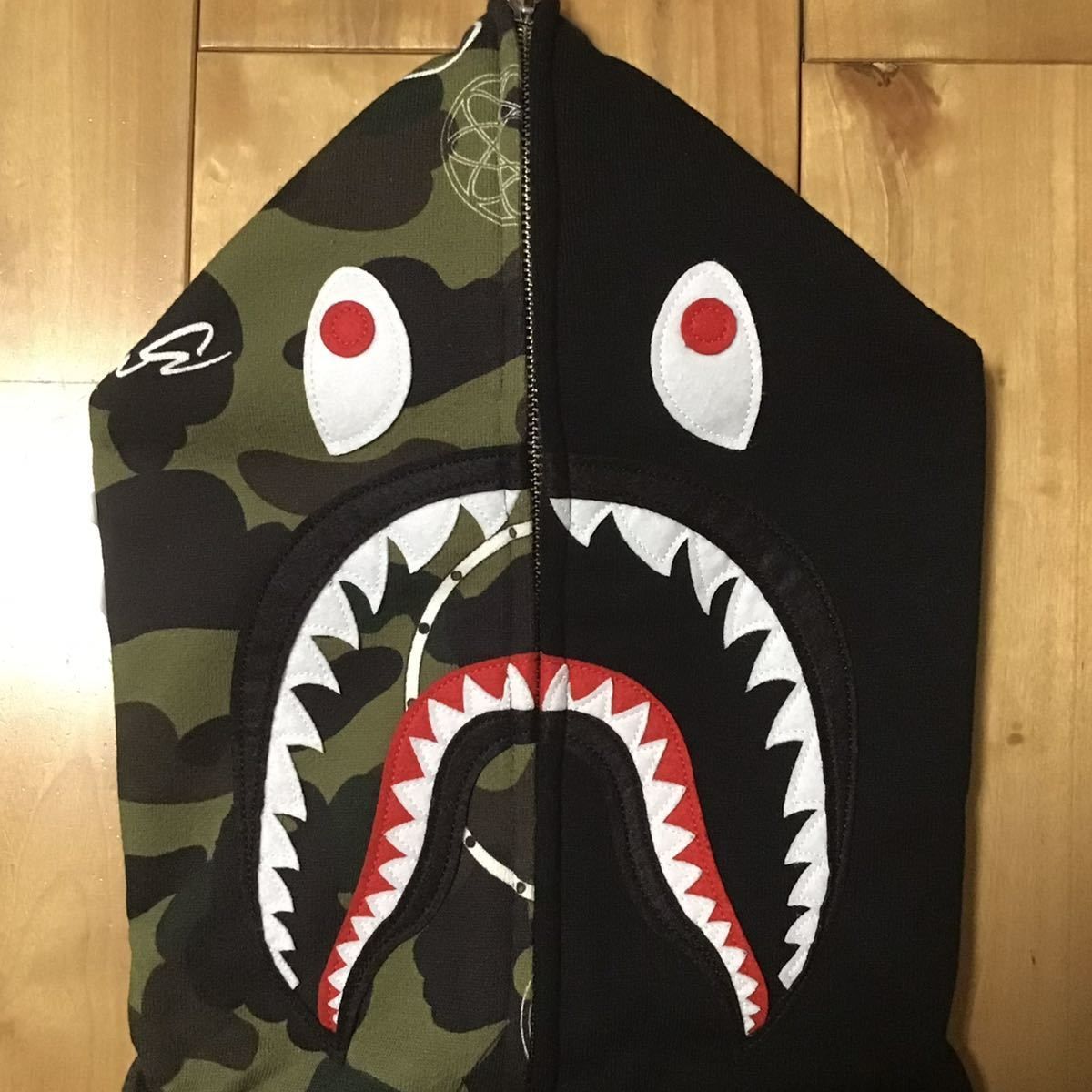 ☆美品☆ Futura × BAPE シャーク パーカー Sサイズ shark full zip 