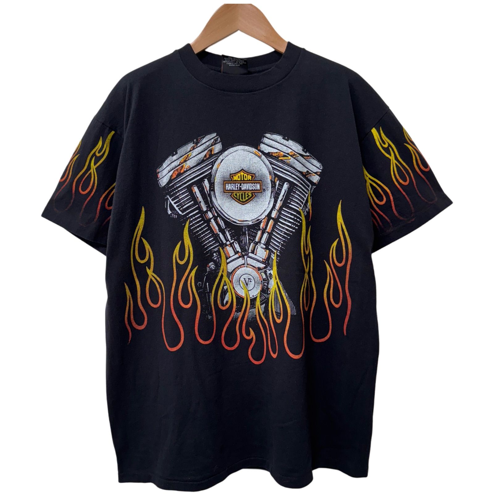 ハーレーダビッドソン Tシャツ Lサイズ ブラック 90s 00s