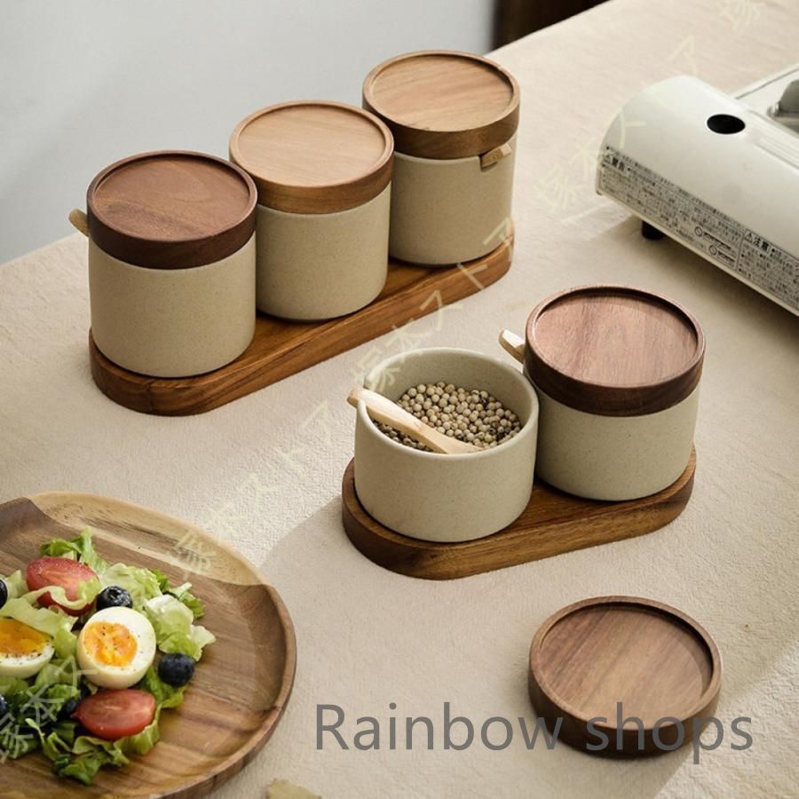 シンプソンズ　スパイス調味料入　セット　陶器製 調味料入れ サボテン 4点セット スプーン スパイス容器 塩