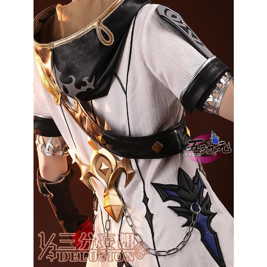 三分妄想 原神 コスプレ アルベド 衣装 ウィッグ 靴 追加可 CS091014BJ ハロウィン WWW_TRAVELLANDINDIA_COM