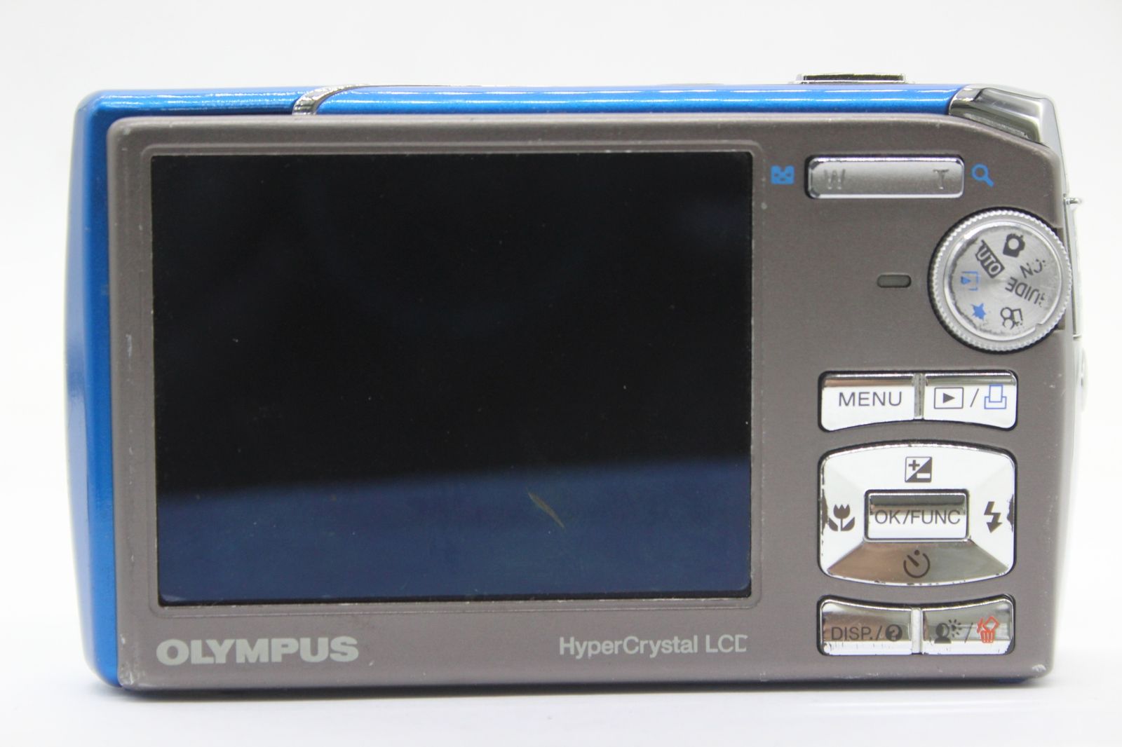 返品保証】 オリンパス Olympus μ 1020 ブルー AF 7x バッテリー付き 