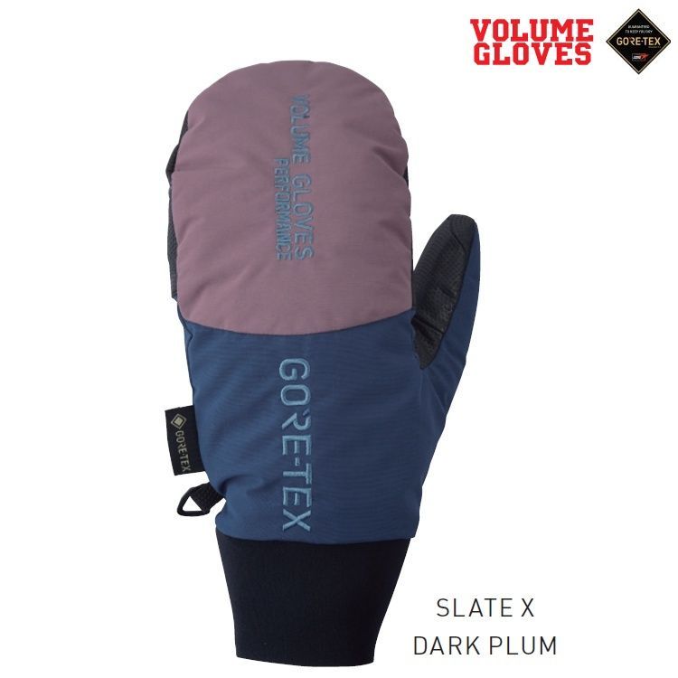 VOLUME|ボリューム GLOVES KAMIKAZE NS MITT SLATE X DARK PLUM GORE-TEX|ゴアテックス カミカゼ ノンストレス ミット 2026 送料無料 ヴォリューム |スノーボードグローブ|防水グローブ|25|26