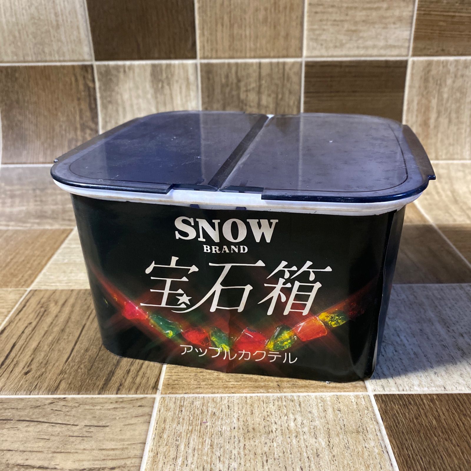 レトロ 当時物 SNOW 宝石箱 アイスクリーム ディスプレイ アップル