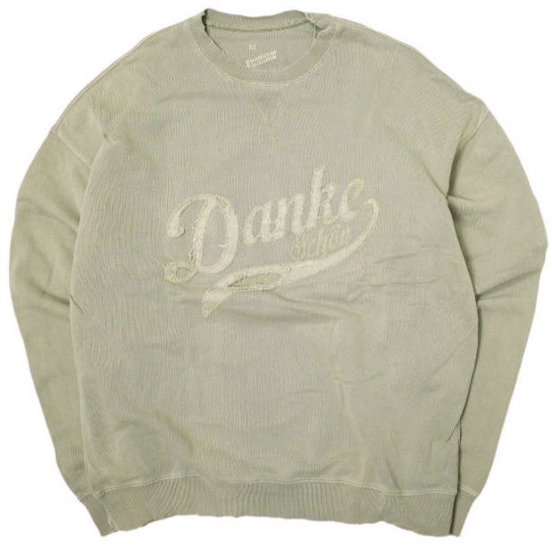 Danke Schon ダンケシェーン PIGMENT LA SWEAT CREWNECK ピグメント加工 クルーネックスウェット 23279TS-DS M ベージュ トレーナー 裏毛 ナンバリング トップス g20753