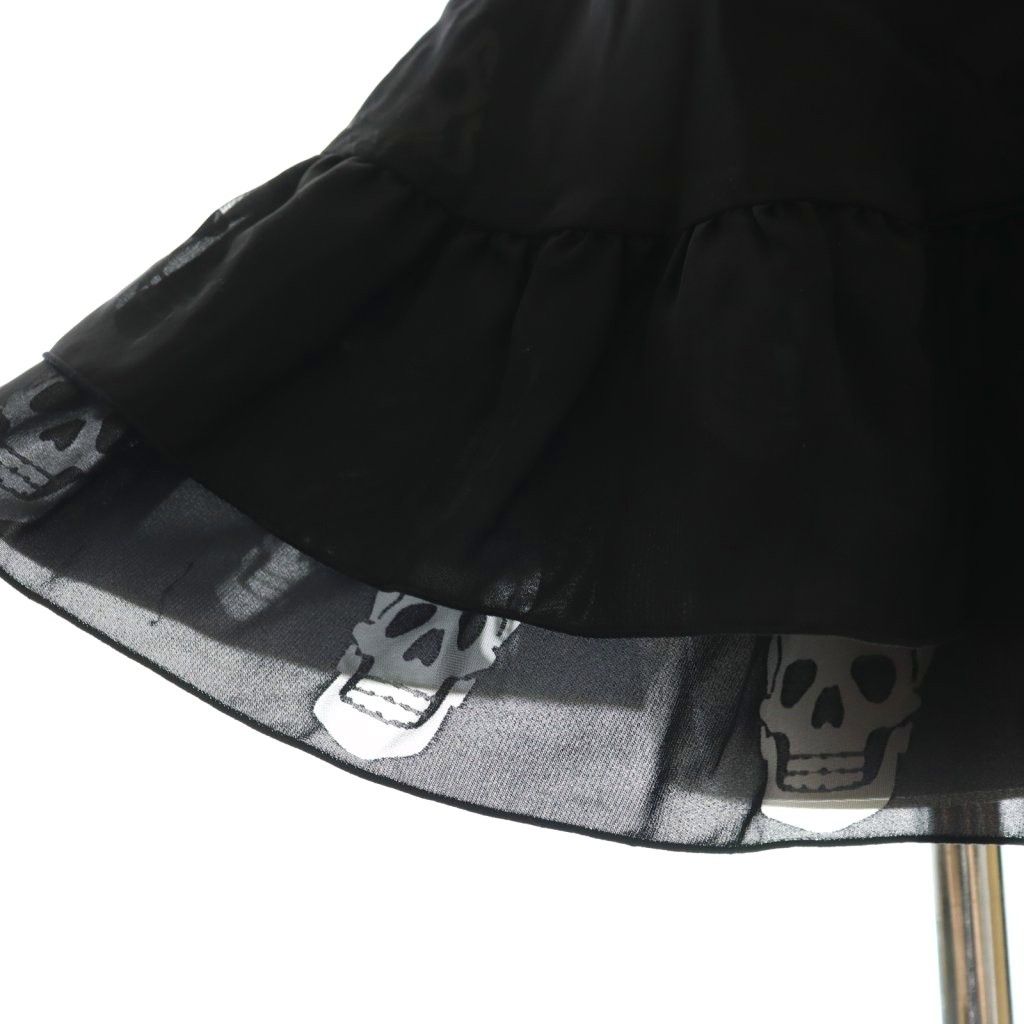 中古品】ヒスグラ　スカル柄　シフォンキャミソール ヒステリックグラマー HYSTERIC GLAMOUR スカル ビスチェ