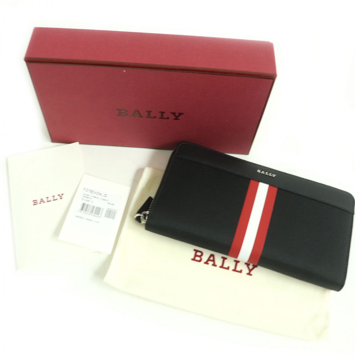 未使用品□BALLY/バリー TITEVIN シルバーロゴ金具 ラインデザイン ラウンドファスナー レザー ロングウォレット/オーガナイザー/長財布  黒 t14-st30224-011 - メルカリ