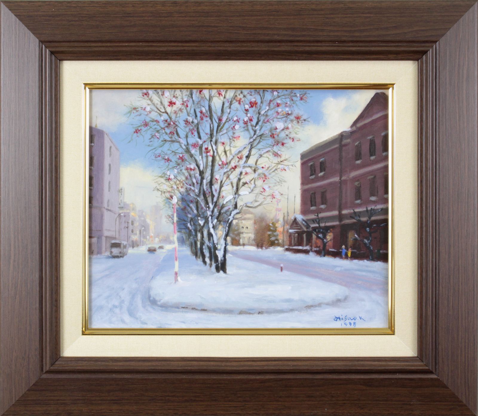 楓 久雄『ナナカマドの街』油彩画【真作保証】 絵画 楓 久雄『ナナカマドの街』油彩画【真作保証】 絵画 - メルカリ