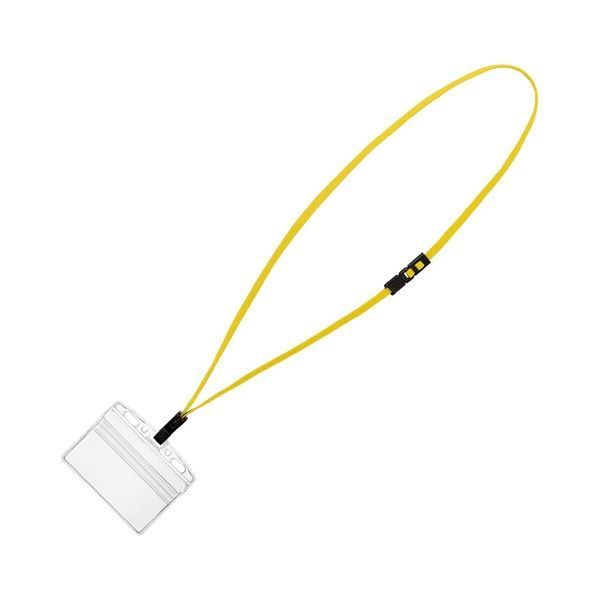 まとめ コクヨ 吊り下げ名札セット カードプロテクトタイプ チャック式 アイドプラス 黄 ナフ-SP180Y 1セット 10個 ×3セット