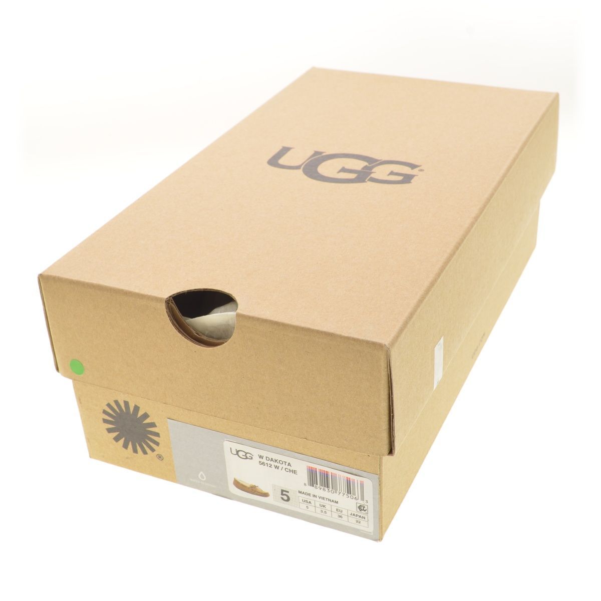 UGG ムートンモカシン DAKOTA 5612 22cm【UGG】5612 DAKOTA ムートンモカシン スリッポンレザーシューズ