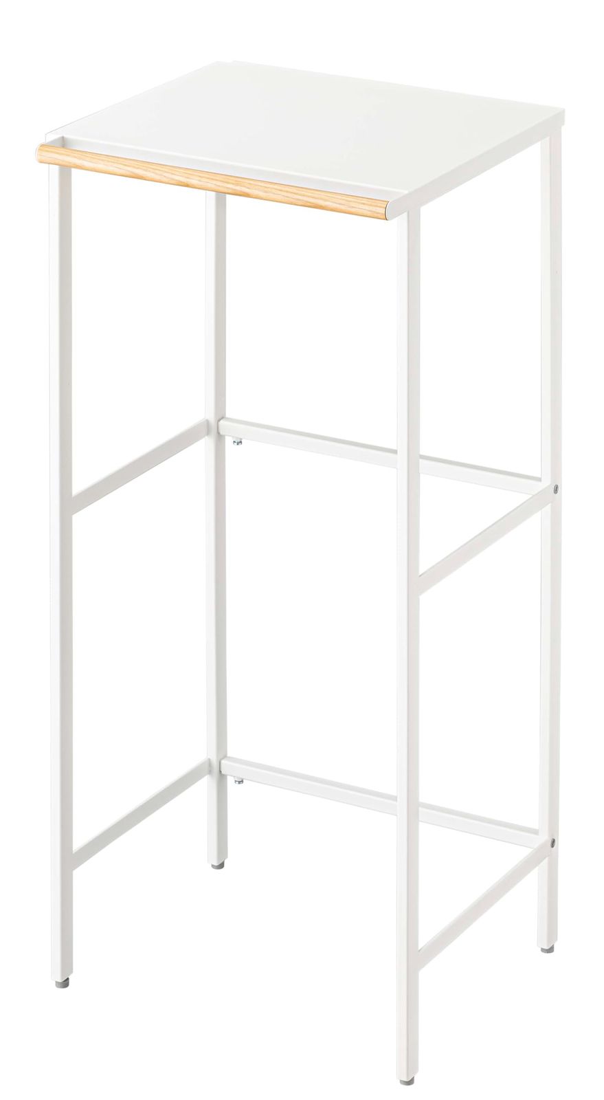 5326 フック付き キッチンラック タワー 約W42.5 76XD42.5XH90cm ホワイト ゴミ箱上ラック 伸縮 山崎実業 Yamazaki