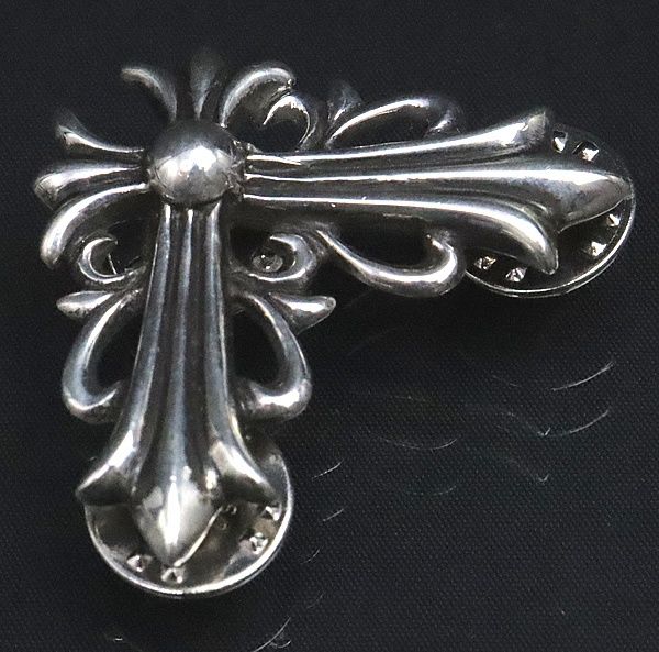 CHROME HEARTS クロムハーツ スティック ピン ラ ジ フローラルクロスコーナー シルバー SV 925 100317