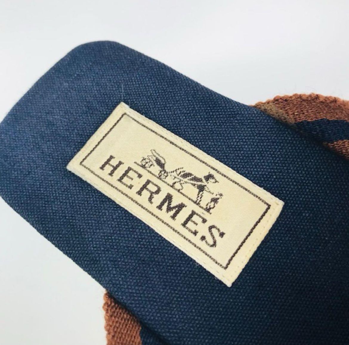 HERMES★エルメス・フールトゥ キャンバスストラップ サンダル(35) HERMES☆エルメス・フールトゥ レディース キャンバスストラップ