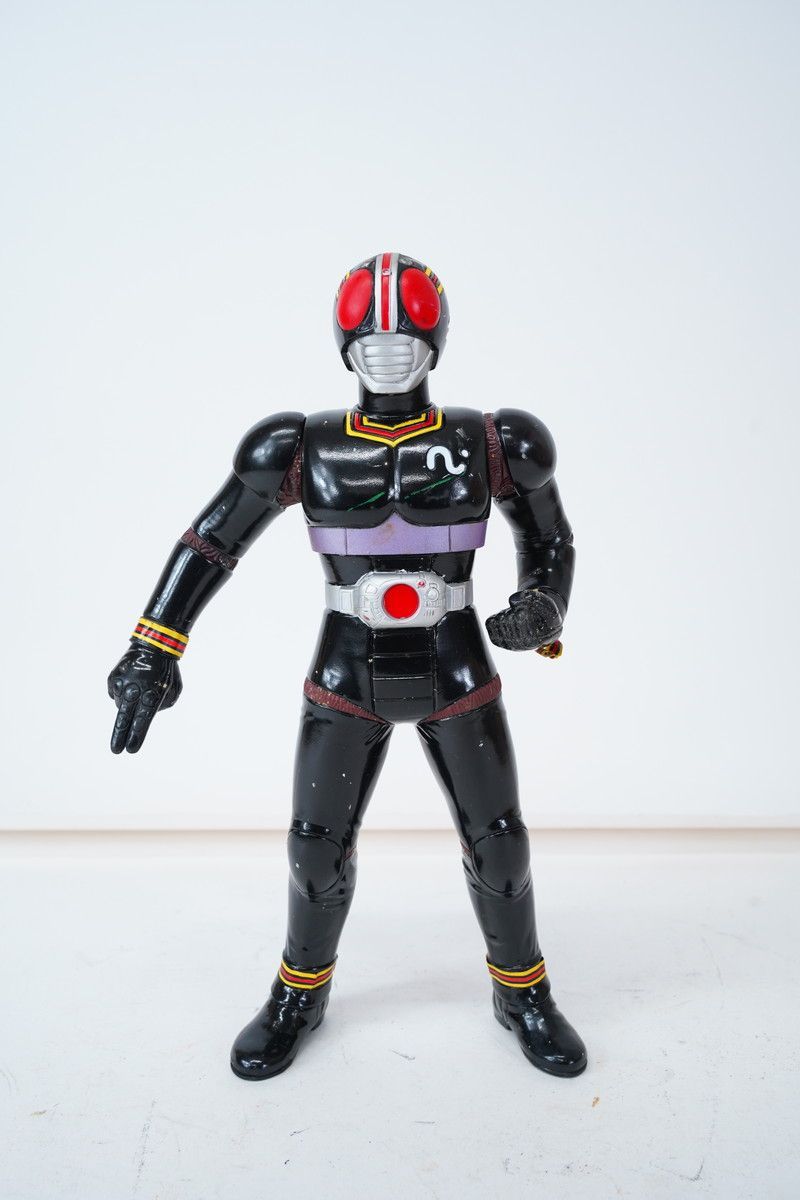 正規品　希少　TOUMA 　ジャッパー君ソフビフィギュア Black 7.482 △ 仮面ライダーBLACK ソフビ 箱付 希少 当時物 レトロ