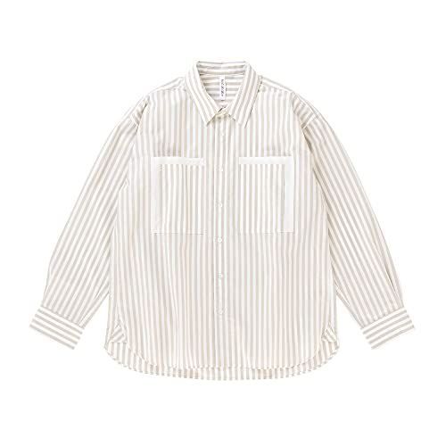 ベージュST_2 [HaTaKaKe] organic cottonシャツ (ユニセックス) 定番 ...