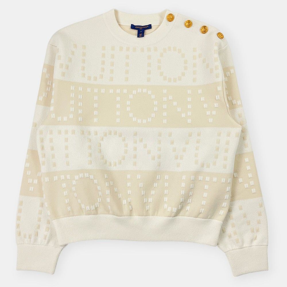 美品 LOUIS VUITTON ルイ・ヴィトン 23SS チャンキーストライプ ウール