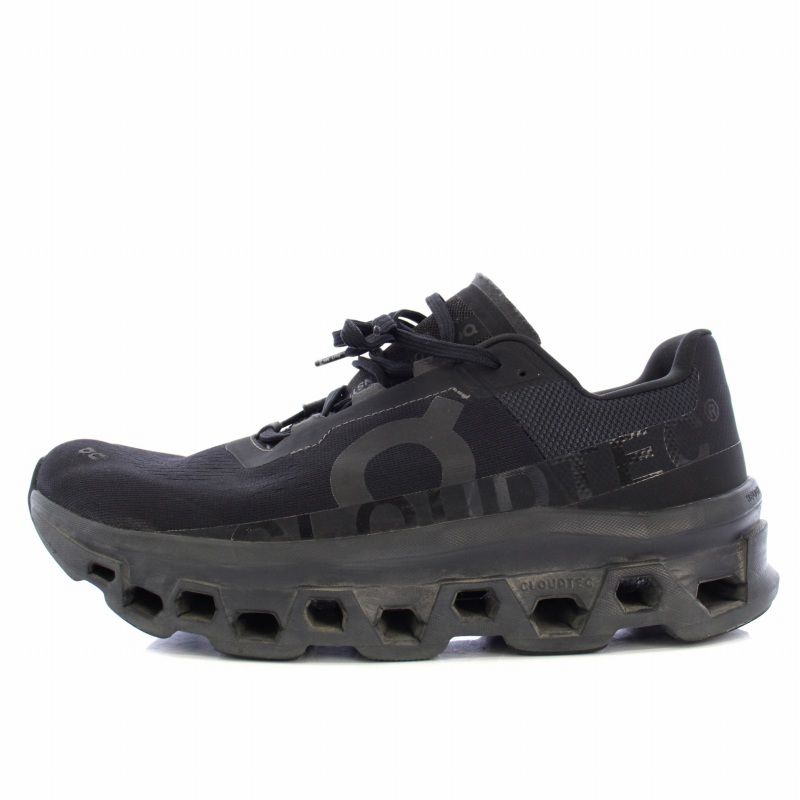 オン ON On Cloudmonster 1 M All Black スニーカー クッショニング 