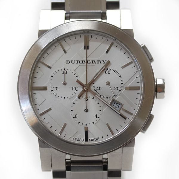 BURBERRY バーバリー クロノグラフ 腕時計 電池式 BU9350 メンズ 中古