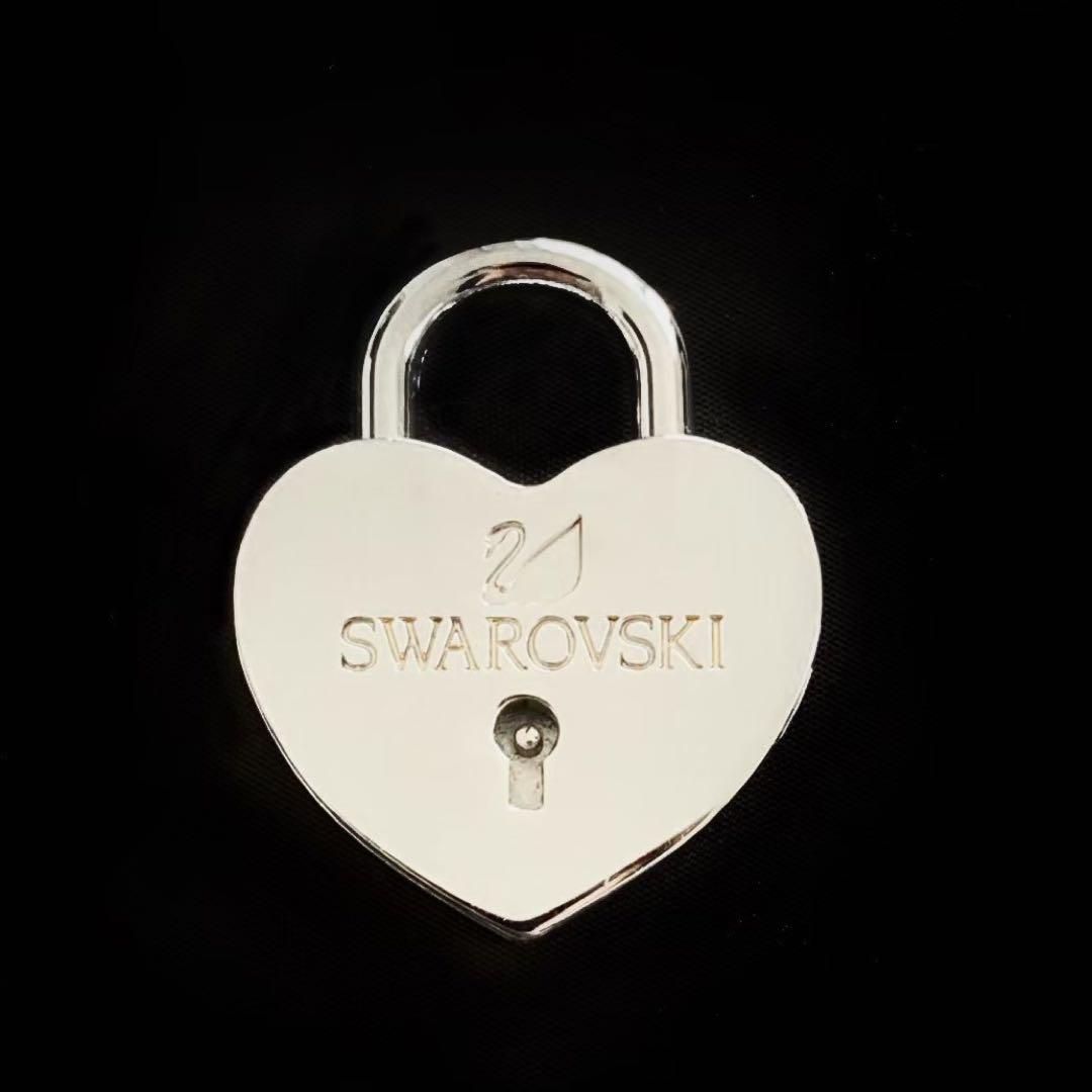 SWAROVSKI スワロフスキー ハート型ロゴ入りロック 鍵 限定品 南京錠