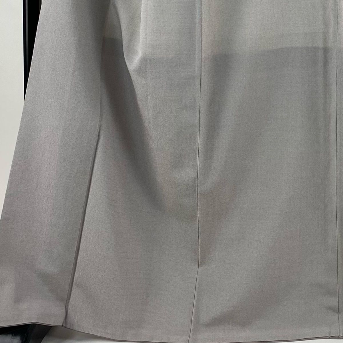 やまだ織 お召 裄70cm トールサイズ 167cm 一般家庭保管品 お召 身丈167cm 裄丈69.5cm L 袷 本塩沢 やまだ織 証紙 幾何学