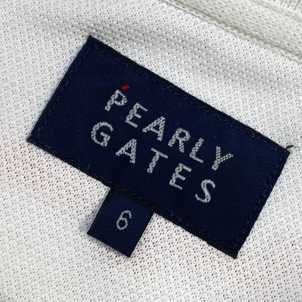 パーリーゲイツ ゴルフウェア トップス ポロシャツ ホワイト　Lサイズ サイズ：1 PEARLY GATES パーリーゲイツ 半袖ポロシャツ バック