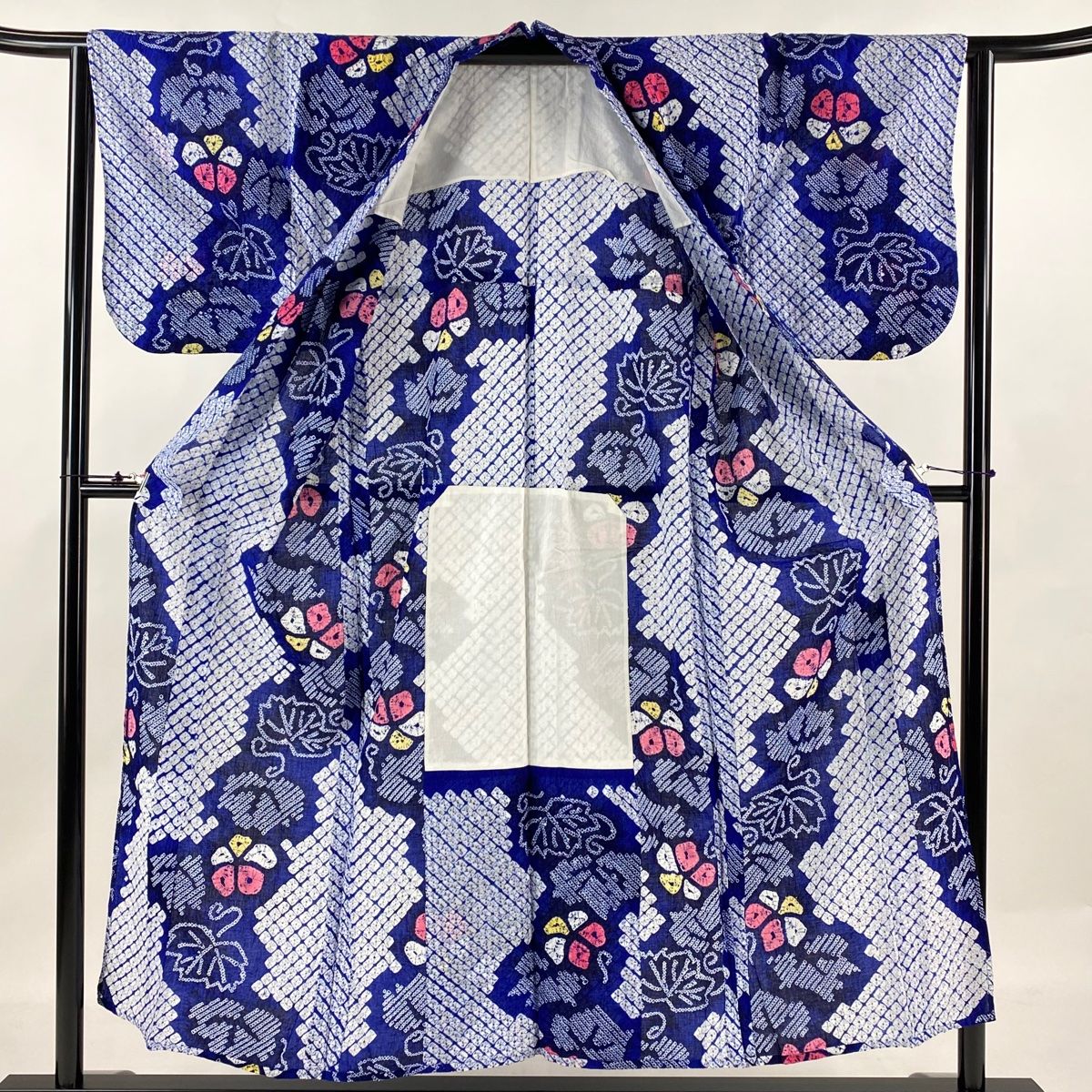 絞り浴衣 草花