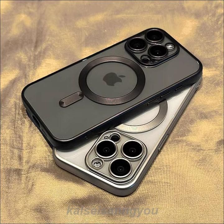 MagSafe対応 iphoneケース クリア 透明 　スマホケース ワイヤレス充電 マグセーフ　メンズ ユニセックス ビジネス シンプル iPhone11　iPhone12 iPhone13 iPhon