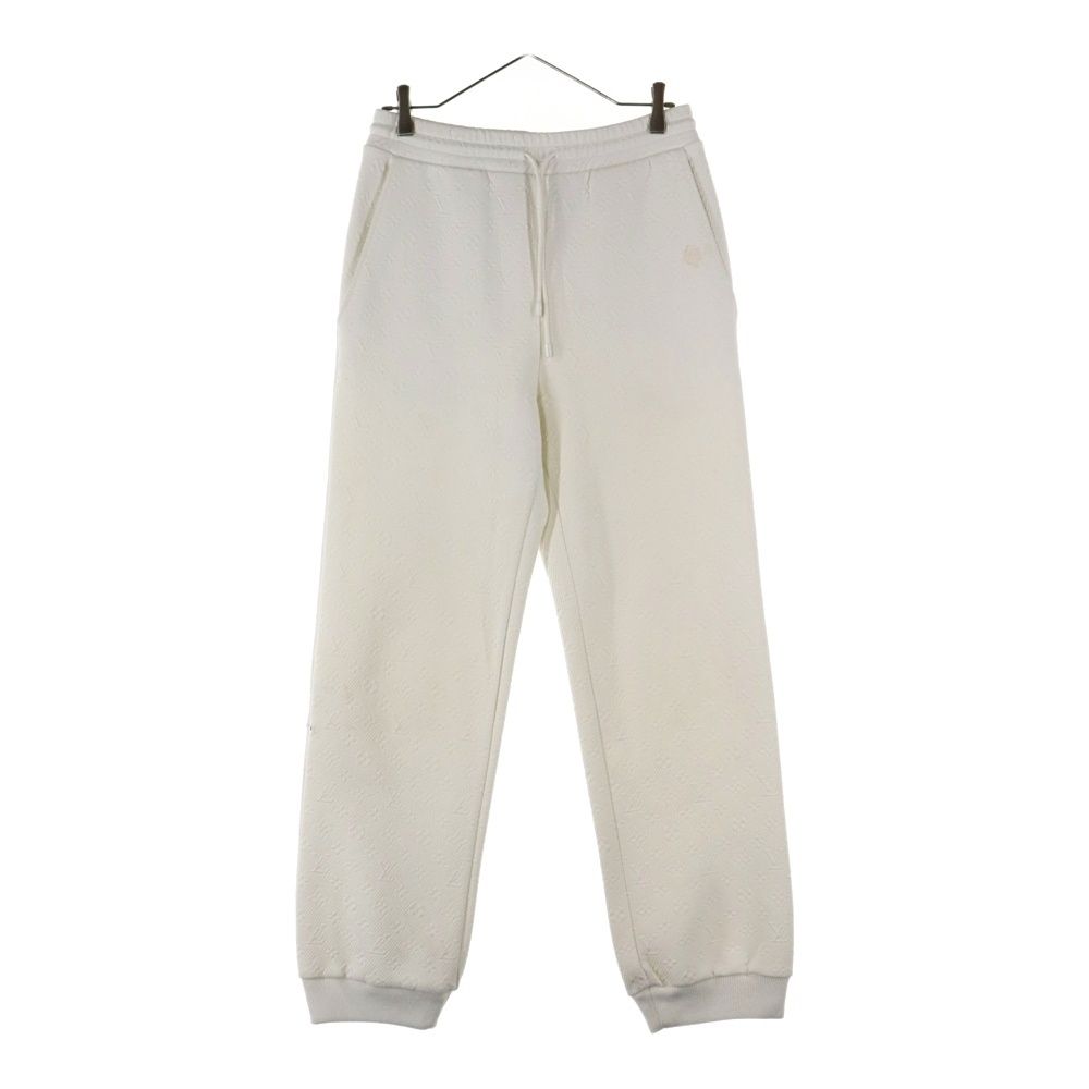 LOUIS VUITTON ルイヴィトン 23S モノグラム エンボス ジョガー トラックパンツ ホワイト RM231Q XHM HJY46W