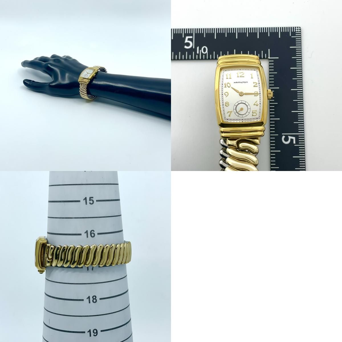 【電池交換済】HAMILTON ハミルトン腕時計 ベントン 6200A ゴールド 電池交換済】HAMILTON ハミルトン腕時計 ベントン 6200A