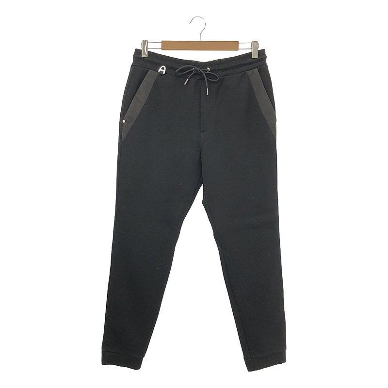 CITERA / シテラ | WEAVER PANTS コットン ポリエステル スウェット イージーパンツ | M | ブラック | メンズ