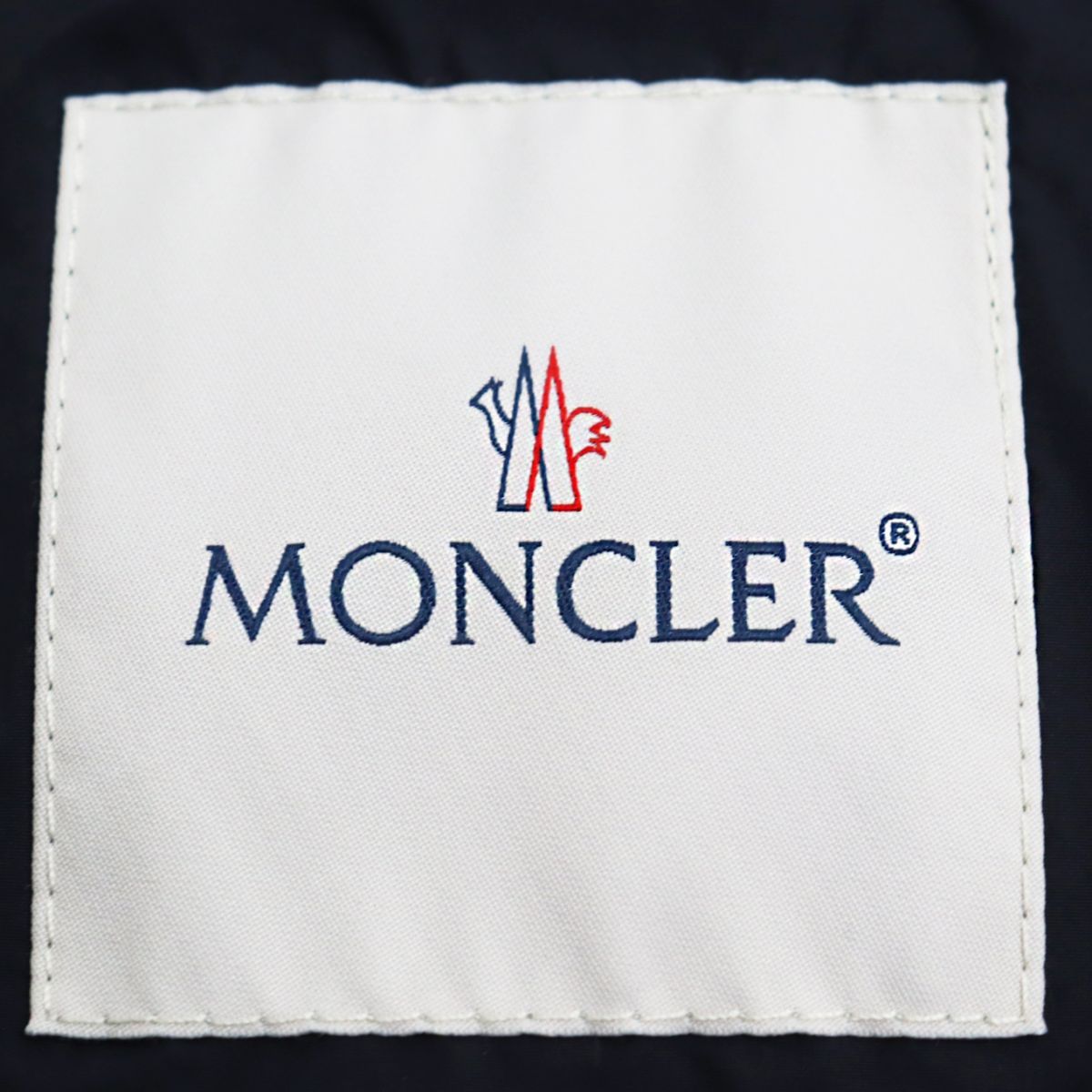 未使用品●20SS MONCLER モンクレール YERES/イエール ロゴワッペン付 トリコロール ライトダウンジャケット ダークネイビー 4 正規品