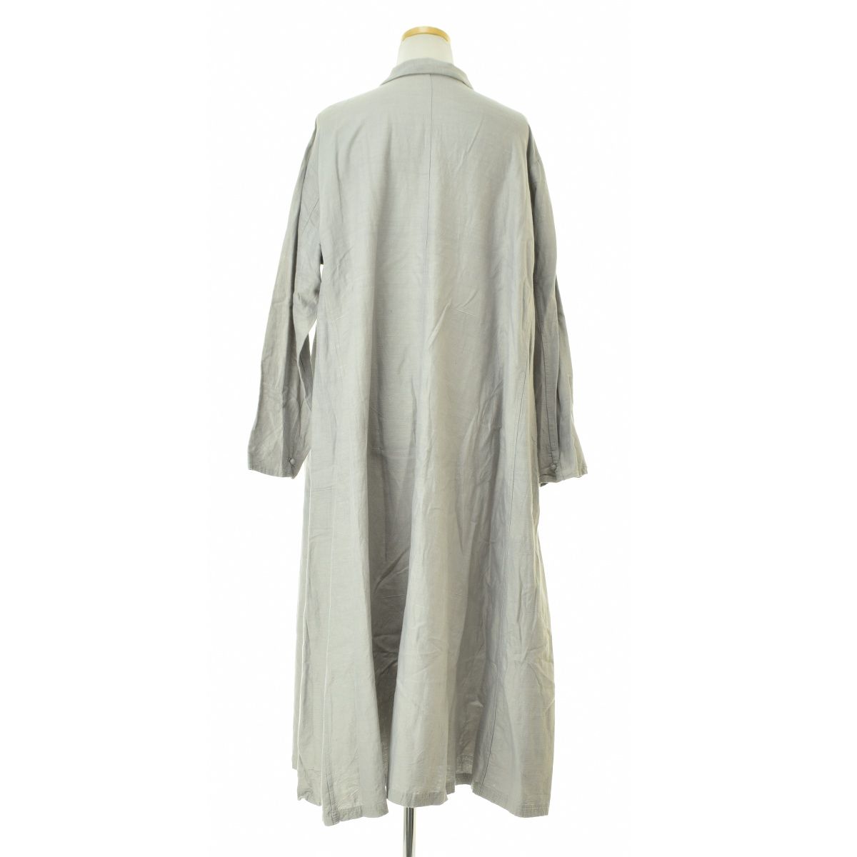 JURGENLEHL MADE IN INDIA コットンシルクフ ロングワンピース長袖ワンピース