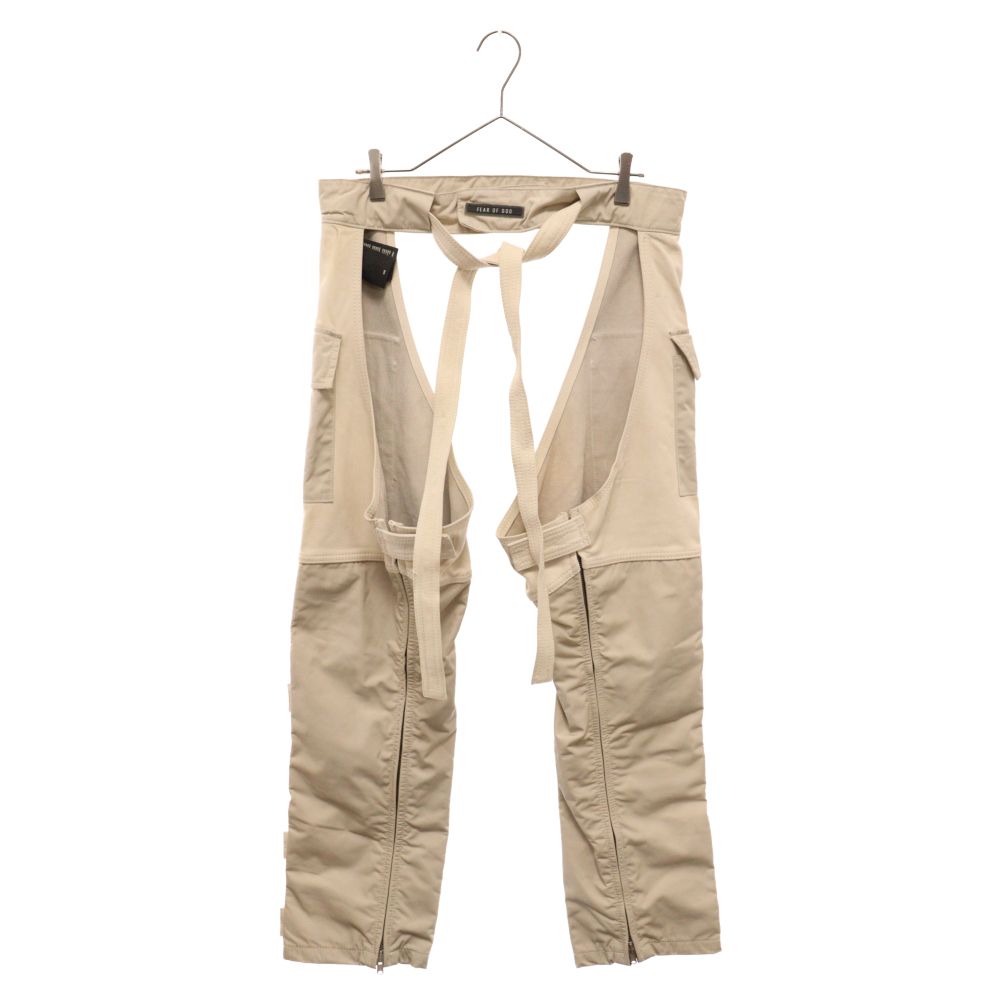 FEAR OF GOD (フィアオブゴッド) 6th SIXTH Collection Nubuck Leather Chaps ヌバック レザー チャップス カーゴパンツ ベージュ