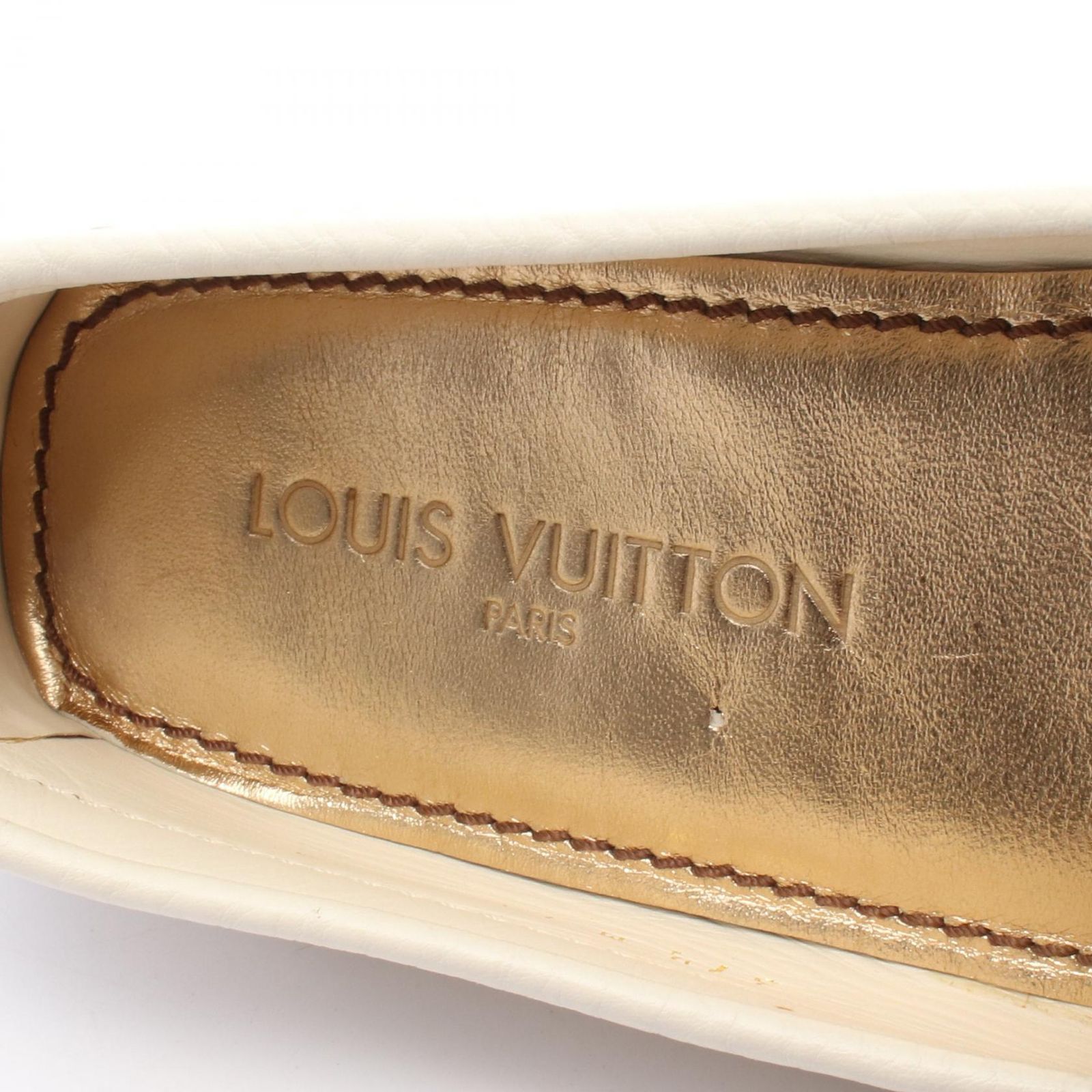 ルイ ヴィトン LOUIS VUITTON カジュアルシューズ レザー ローファー レディース Used B KIN-KAAI_COM