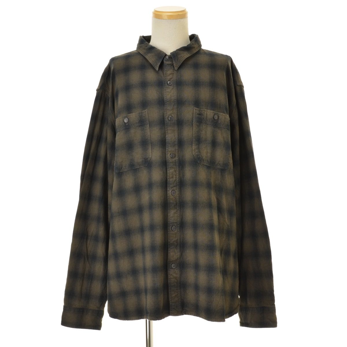 RRL/DOUBLERL】24SS Ombre Canvas Work Shirt オンブレチェック