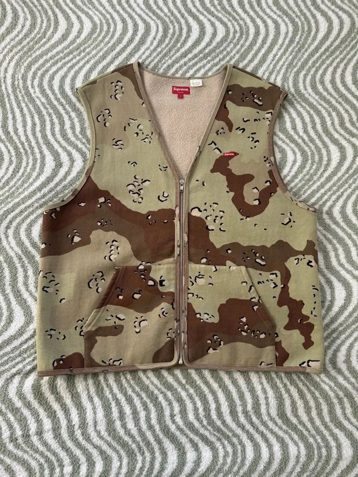 22FW Supreme ウィンドストッパー ウォーク ベスト チョコレートチップ カモ L