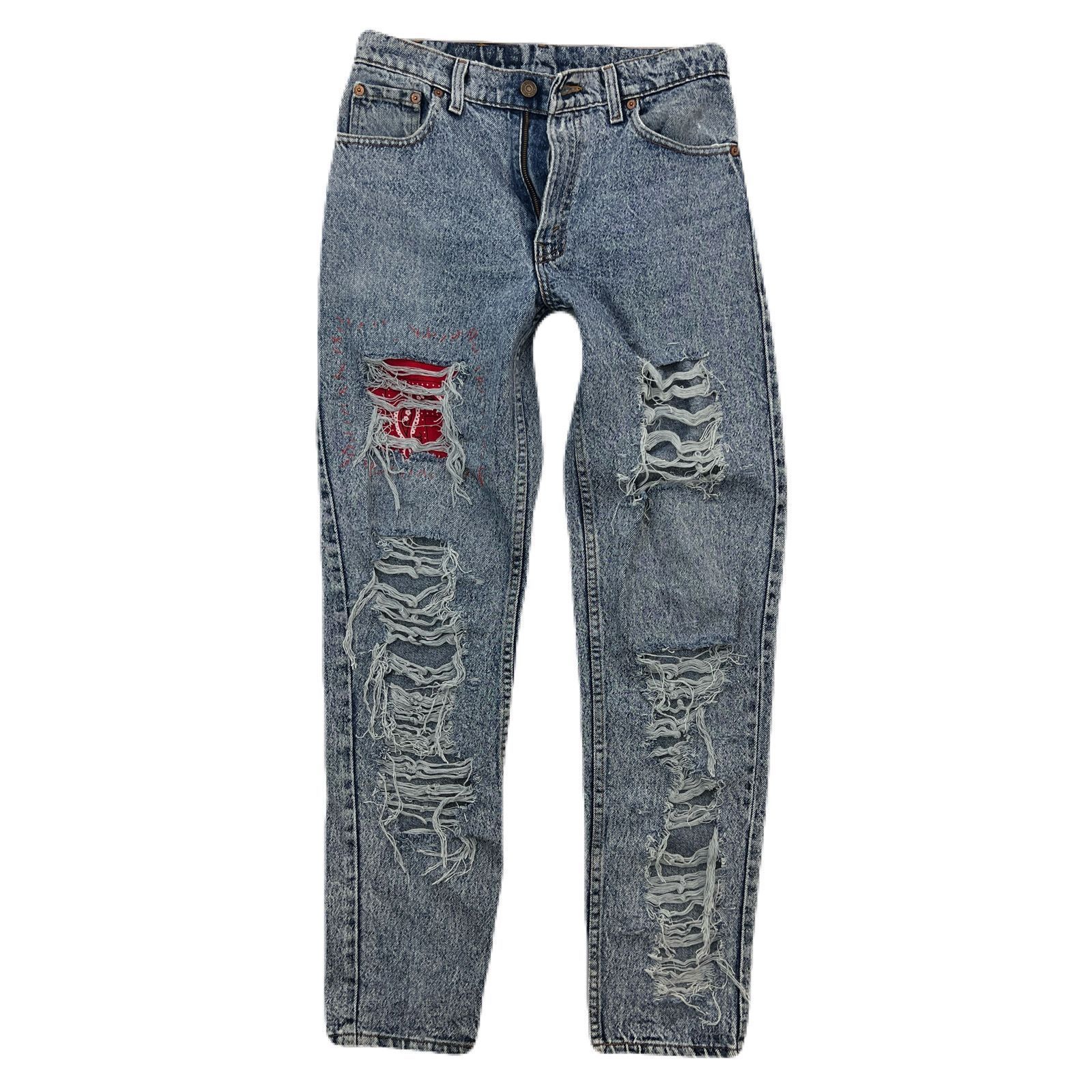 リーバイス LEVIS 550 テーパード ジーンズ 【ダメージリメイク 