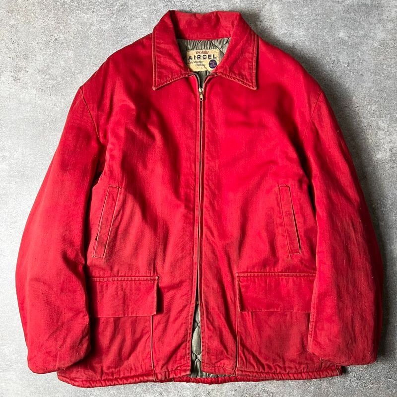 50s Duxbak AIRCEL 中綿入り コットン ハンティング ジャケット / 50年代 ダックスバック ビンテージ ジャンパー レッド 赤
