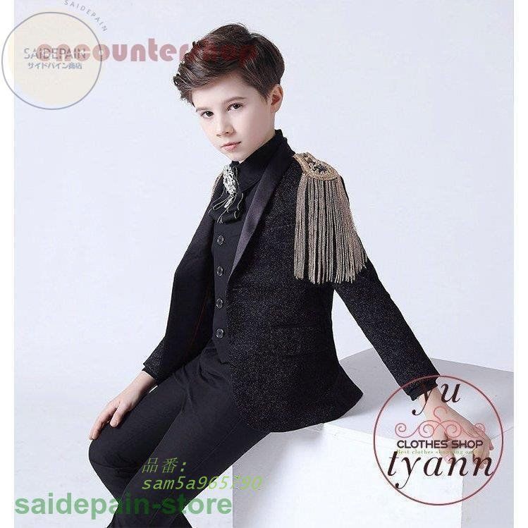 卒業式 入学式 スーツ 男の子 110 120 フォーマル 細身 150 ズボン 160 入園式子供スーツ 140 170 130 卒園式 3点セット ジャケット am 5 a 965790