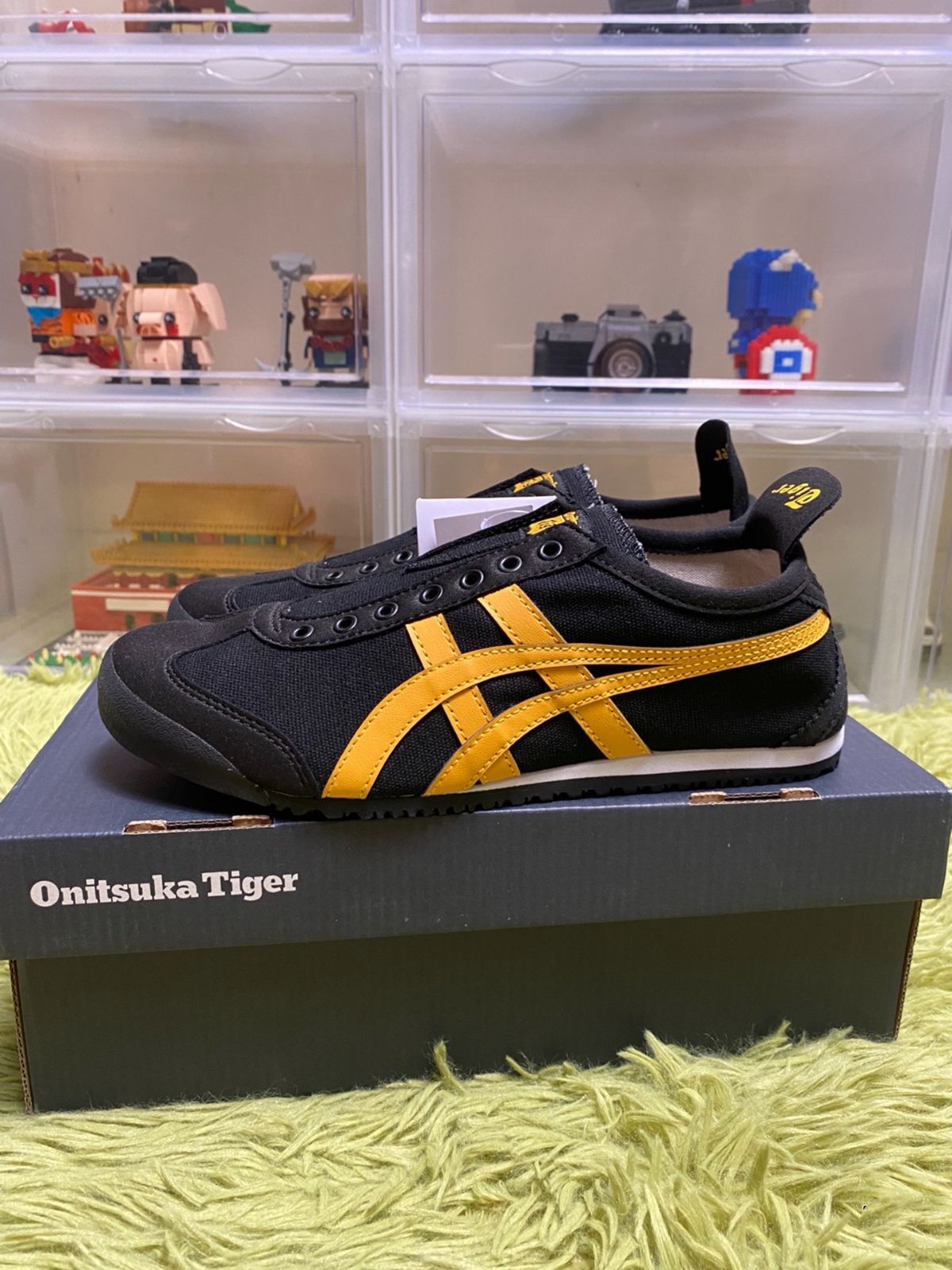 Onitsuka Tiger オニツカタイガー MEXICO 66 ローカット スニーカー 男女兼用 Black and yellow
