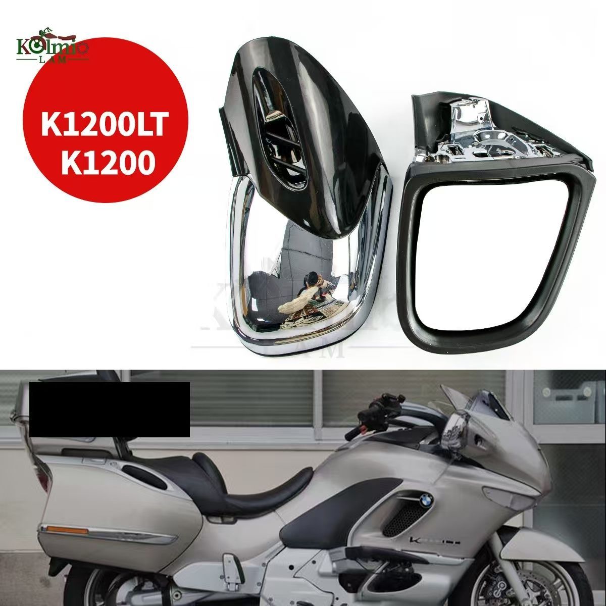 Bmw K1200 K1200LT K1200M 1999-2008 バックミラー サイドミラー プラスチック