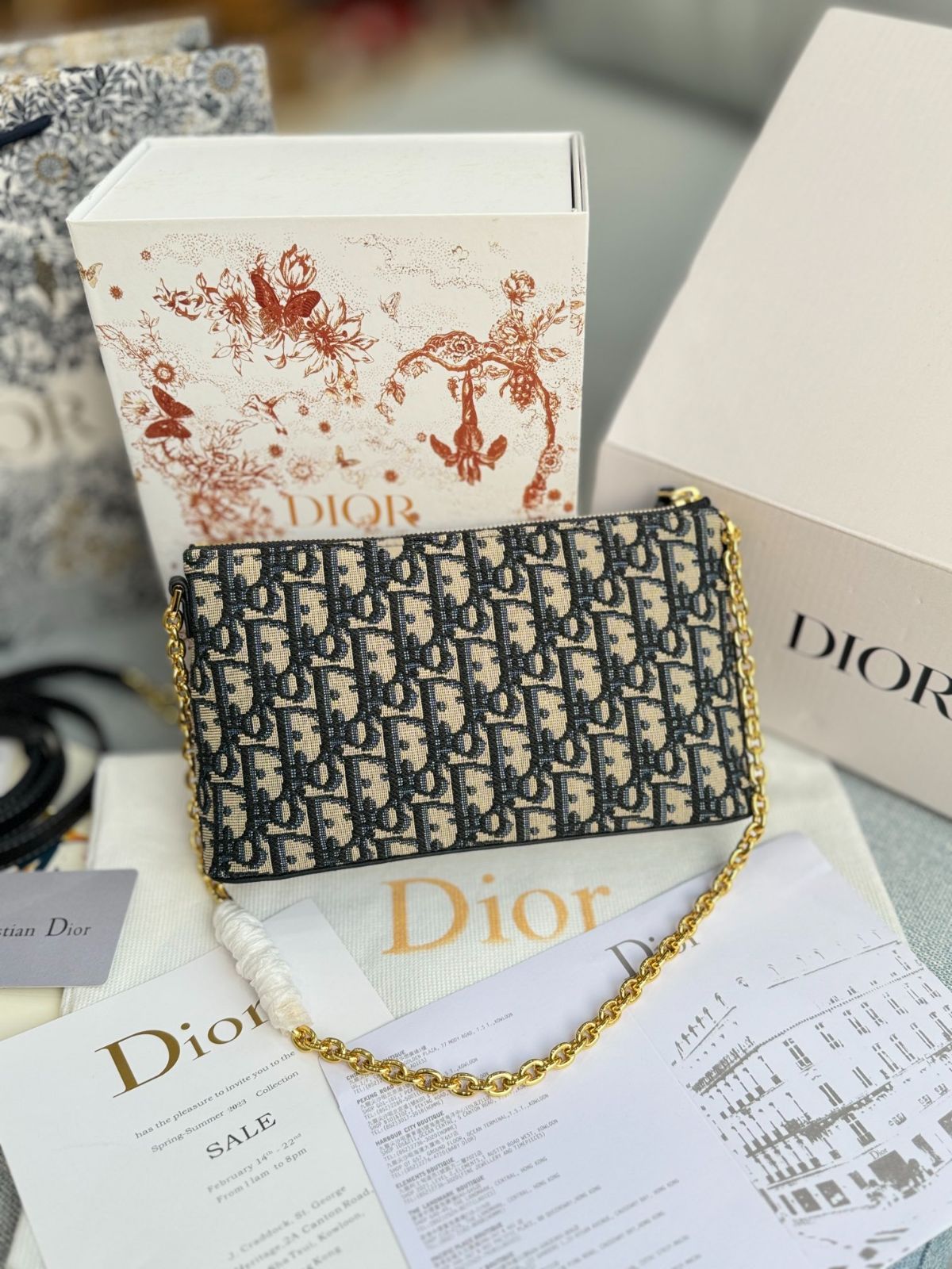hi-tan  Dior ストーン付きリング 専用ボックス付 Christian Dior クリスチャンディオール スターチャーム付き