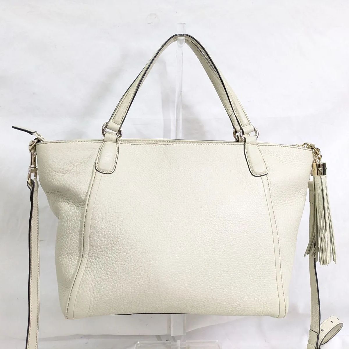 良品！GUCCI/グッチ ソーホー ショルダーバッグ アイボリー