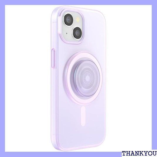 PopSockets Japan - ポップソケッツ ジャパン PopCase iPhone 15 オパール スーパー クリア MagSafeラウンドポップグリップ付き ポップケース 1386