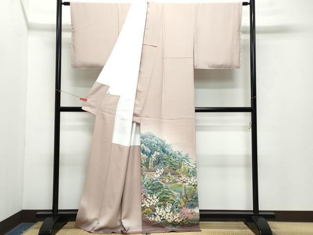 平和屋着物●本加賀友禅作家 谷崎善治 色留袖 郷愁の里 暈し染め 正絹 CAAZ1077vf